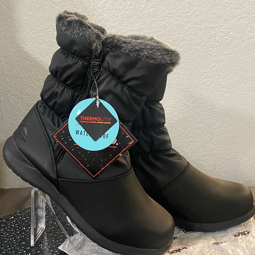 totes Black Winter & Rain Boots